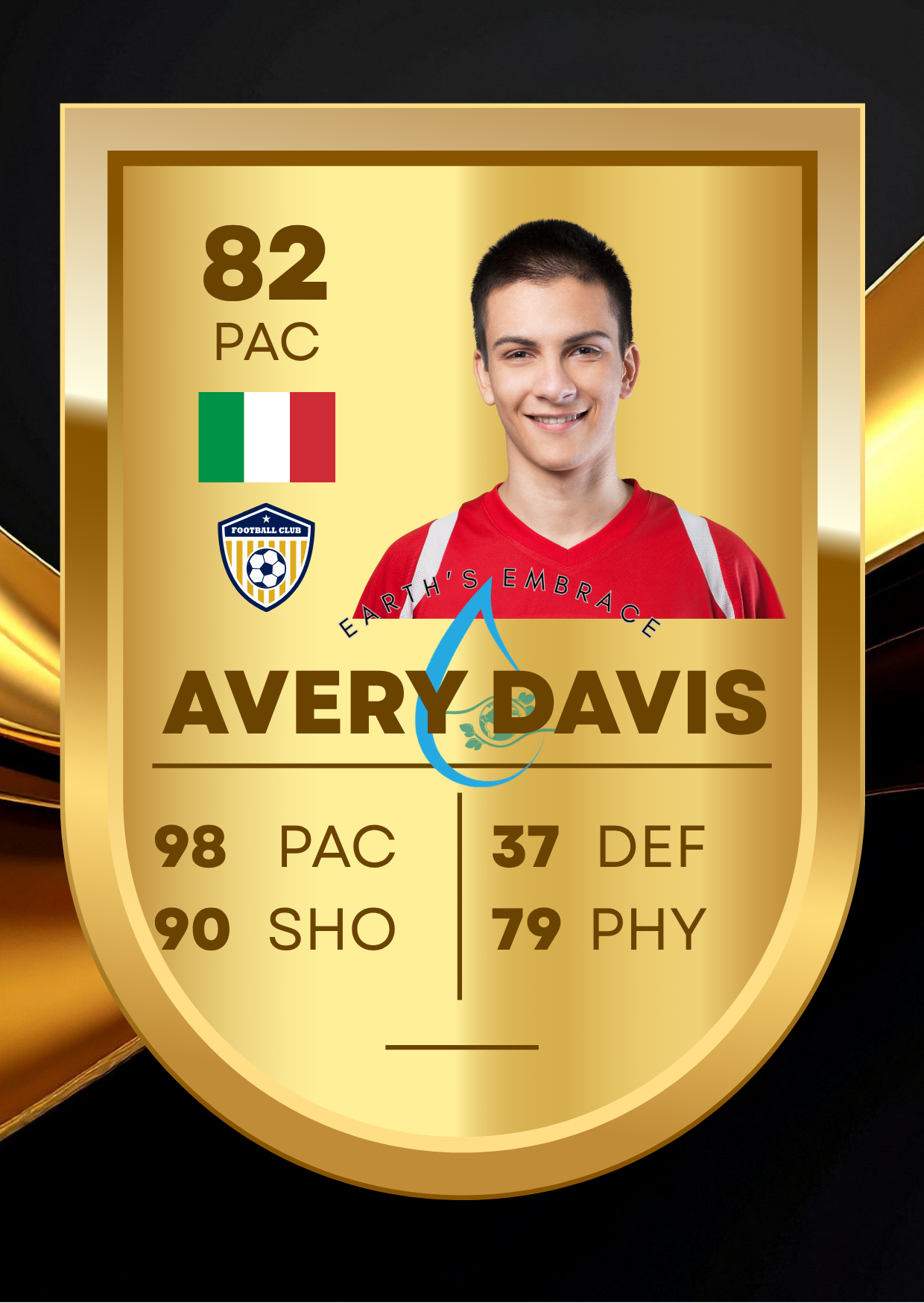 Avery Davis — Gold Player Card