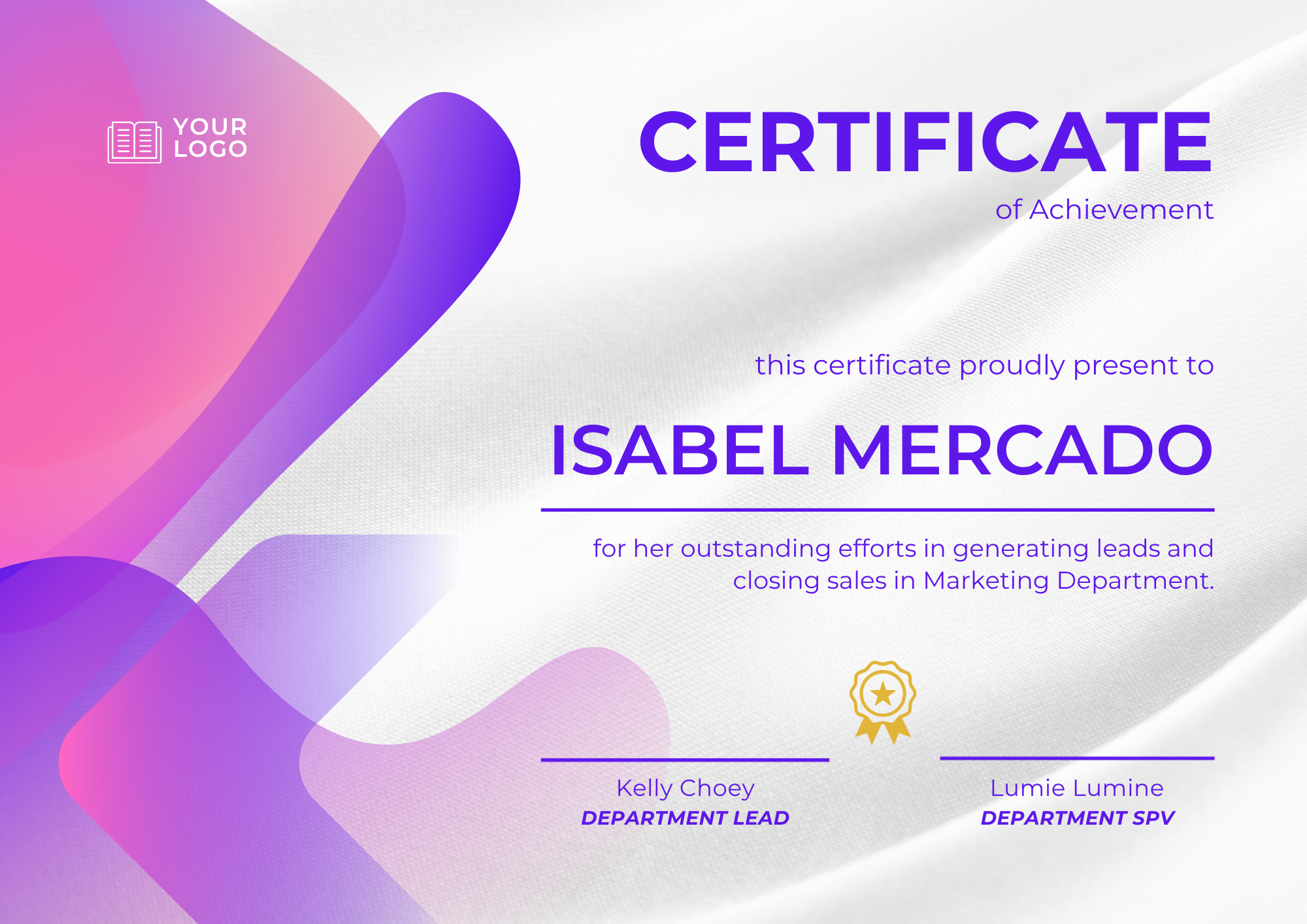 Purple Gradient Achievement