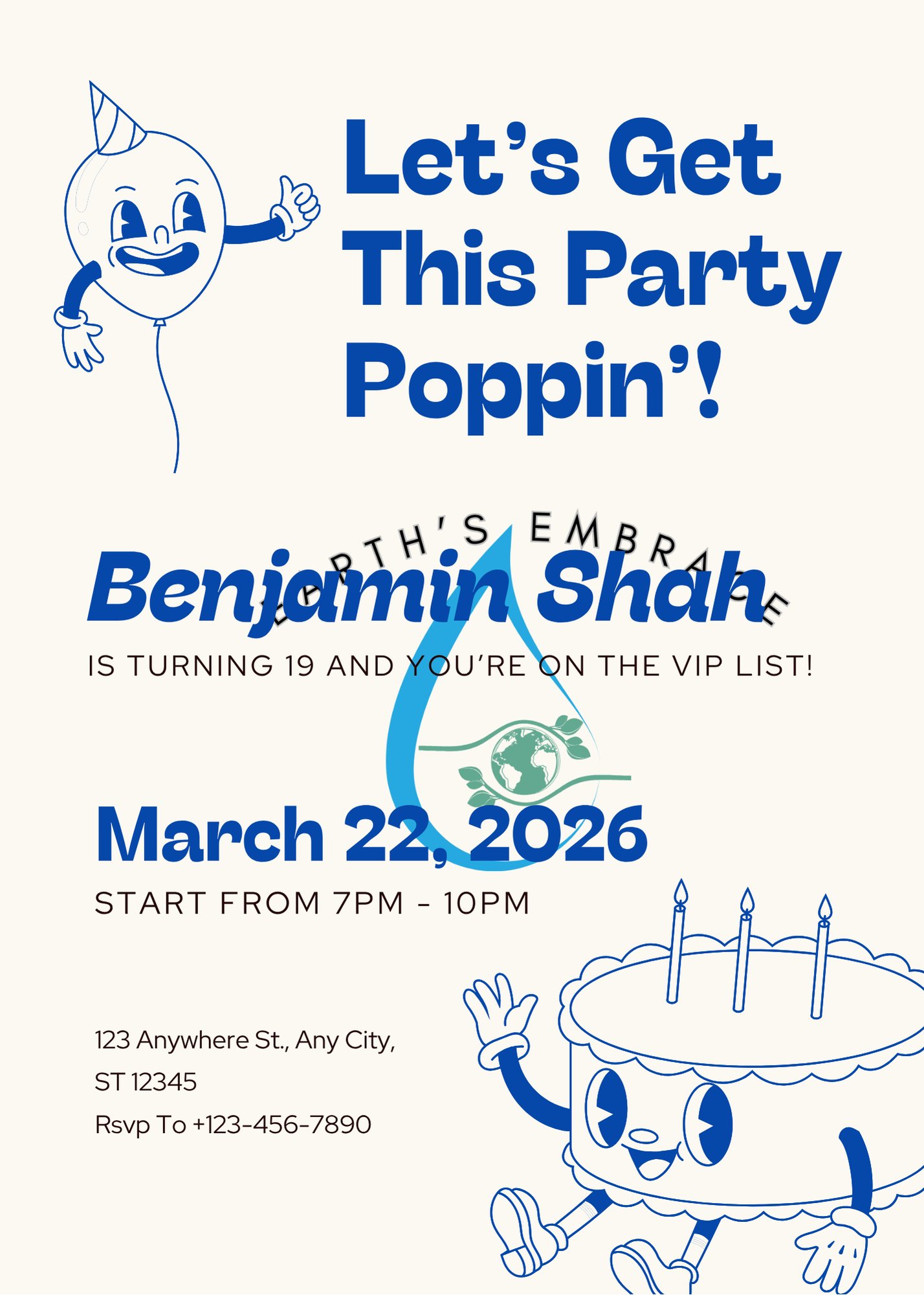 Party Poppin' Invite