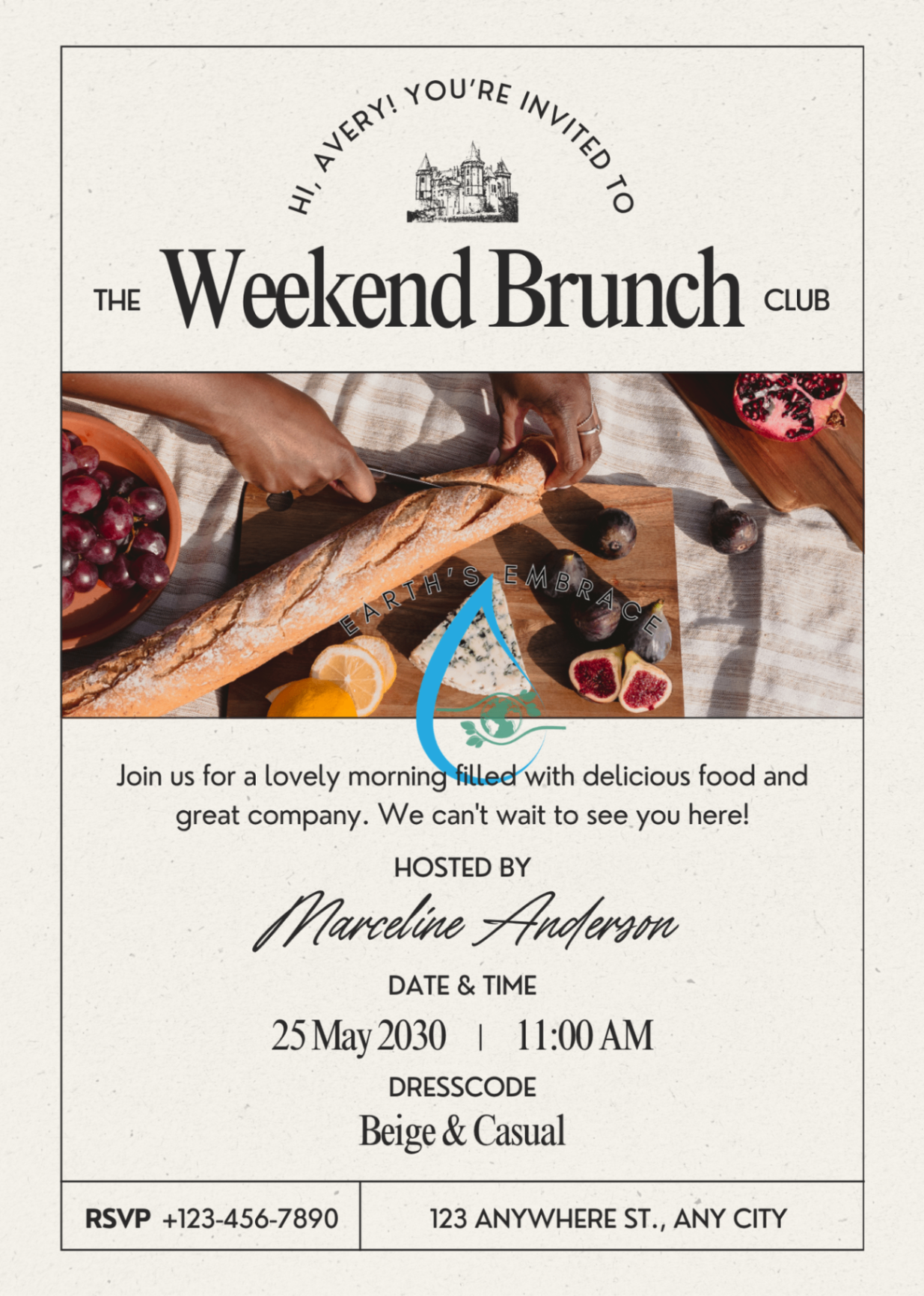 Weekend Brunch Invitation