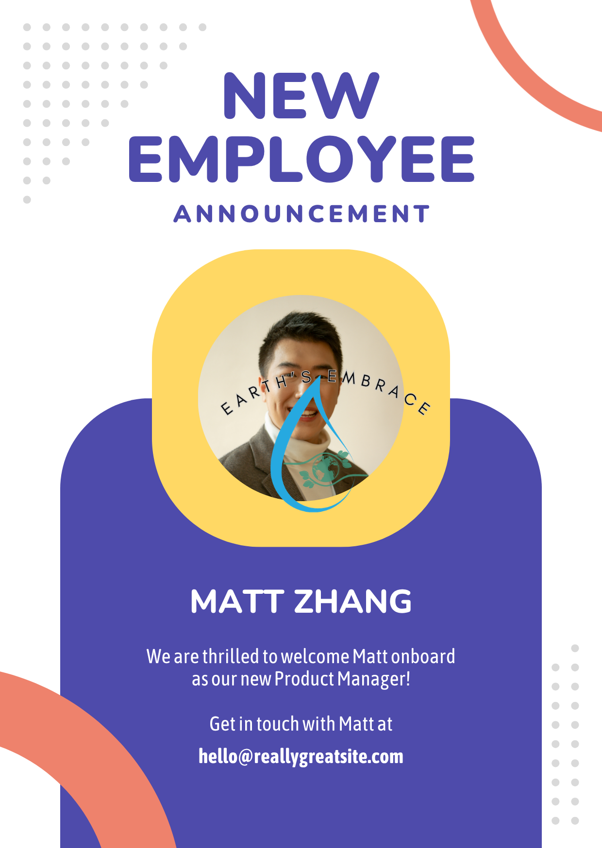 Matt Zhang — New Employee Announcement