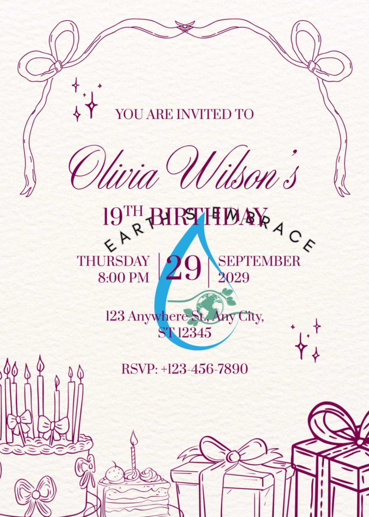 Lotus Arch — Wedding Invitation