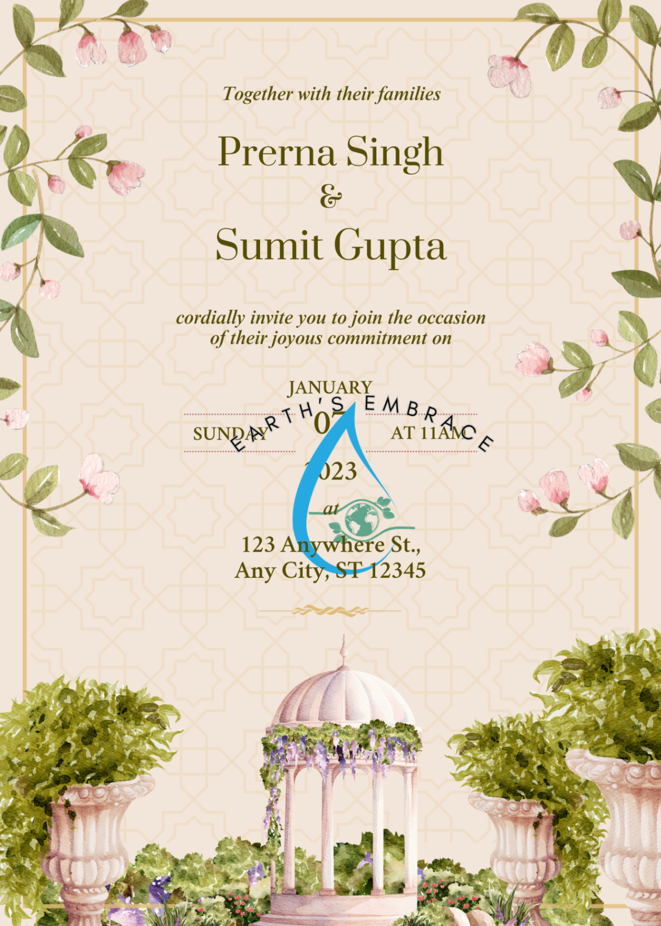 Blush Garden Invitation