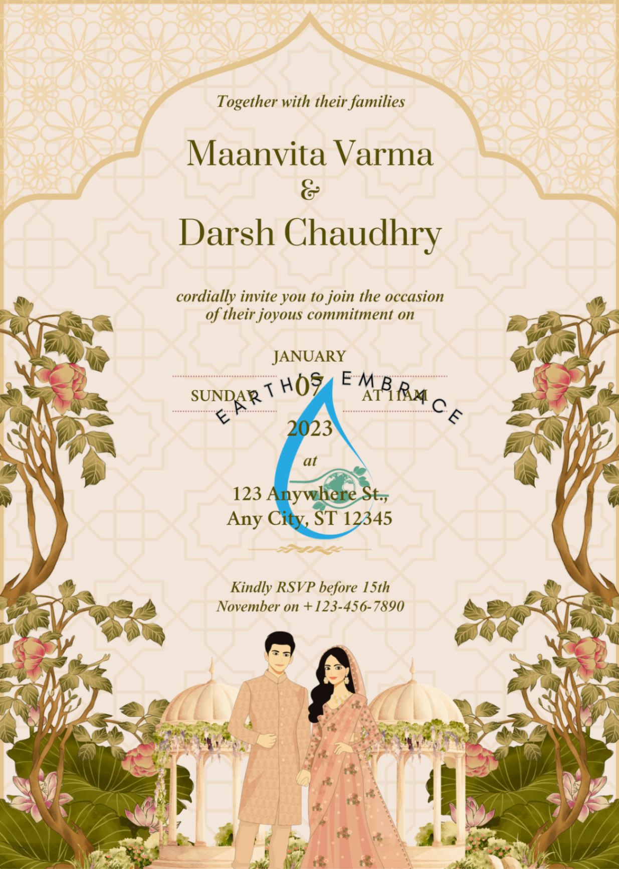 Ivory Garden Invitation