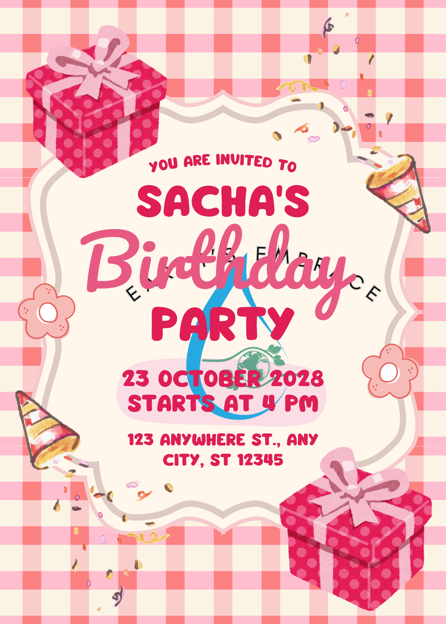 Pink Gingham Party