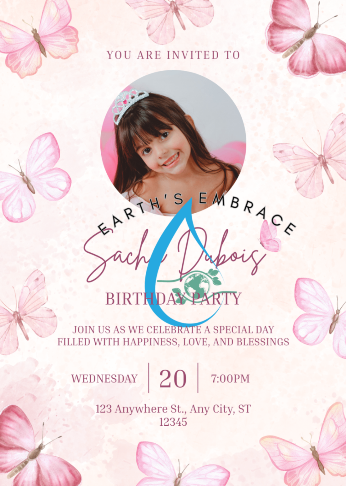 Butterfly Photo Birthday