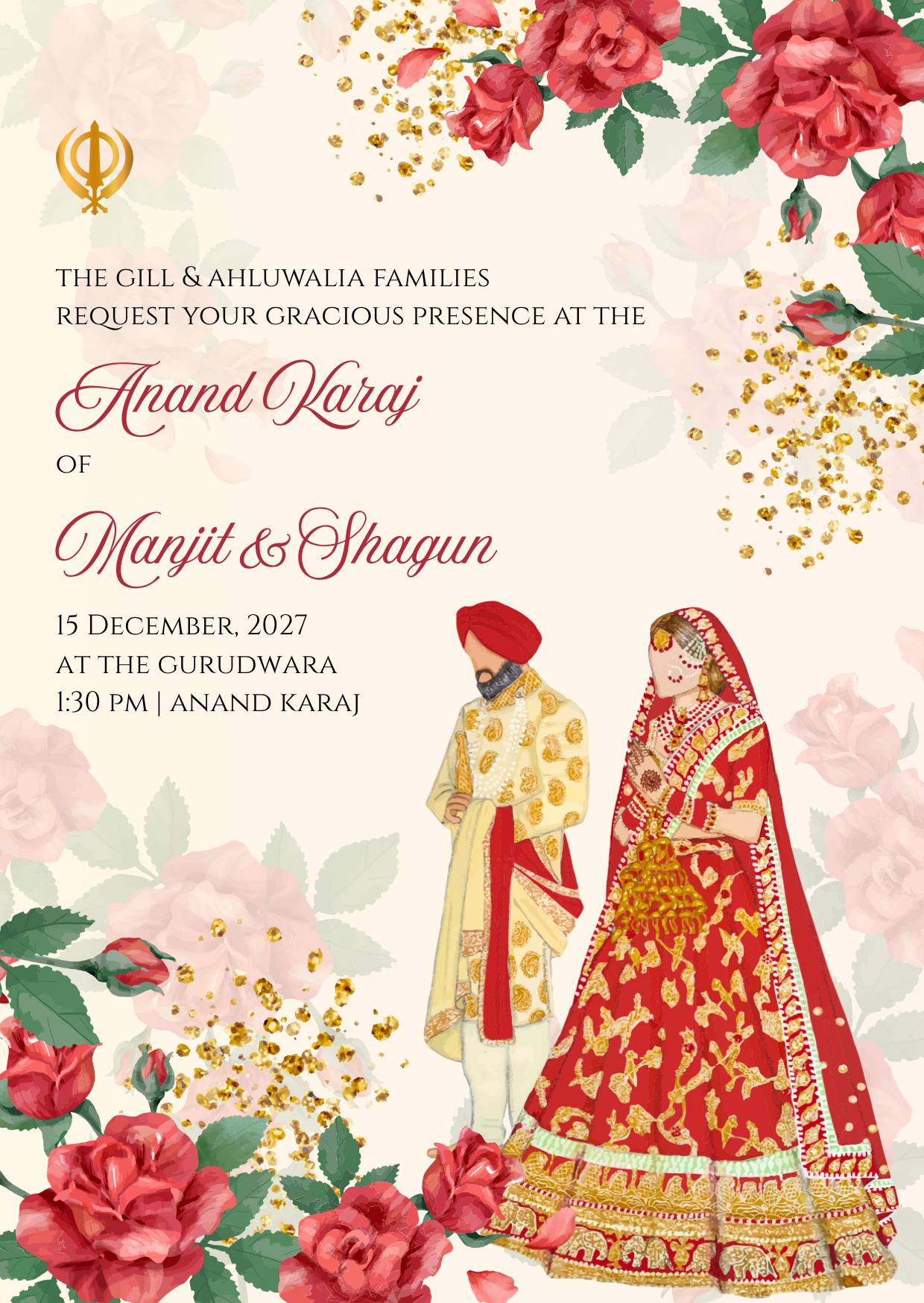 Rose Anand Karaj E-Card