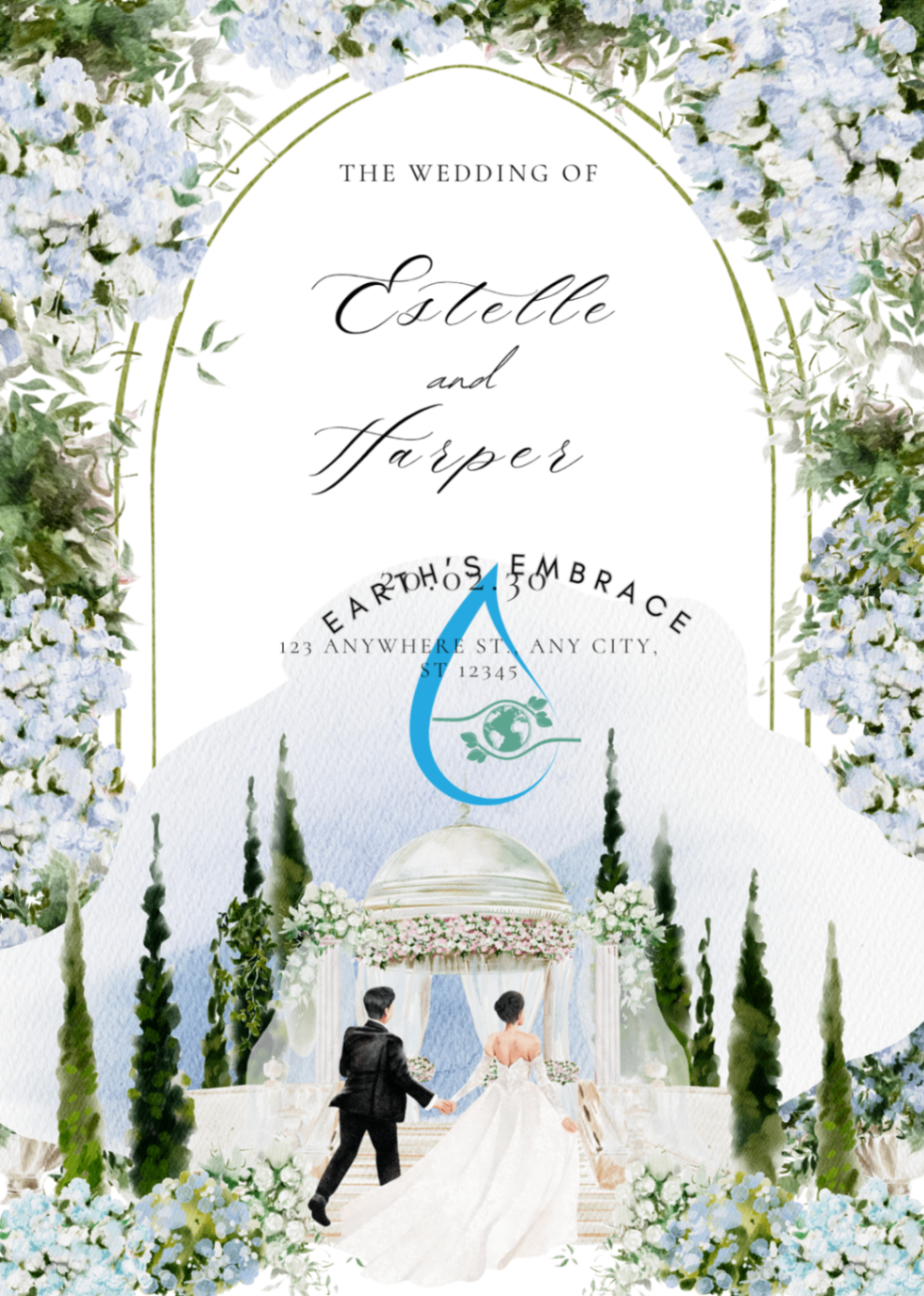 Blue Hydrangea Ceremony